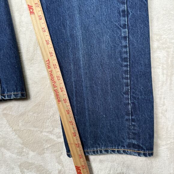 VTG 1960s Levi’s 505 BIG E Denim Jeans 36x30 Talon 42 Made USA Dark Blue Rare - Picture 13 of 15